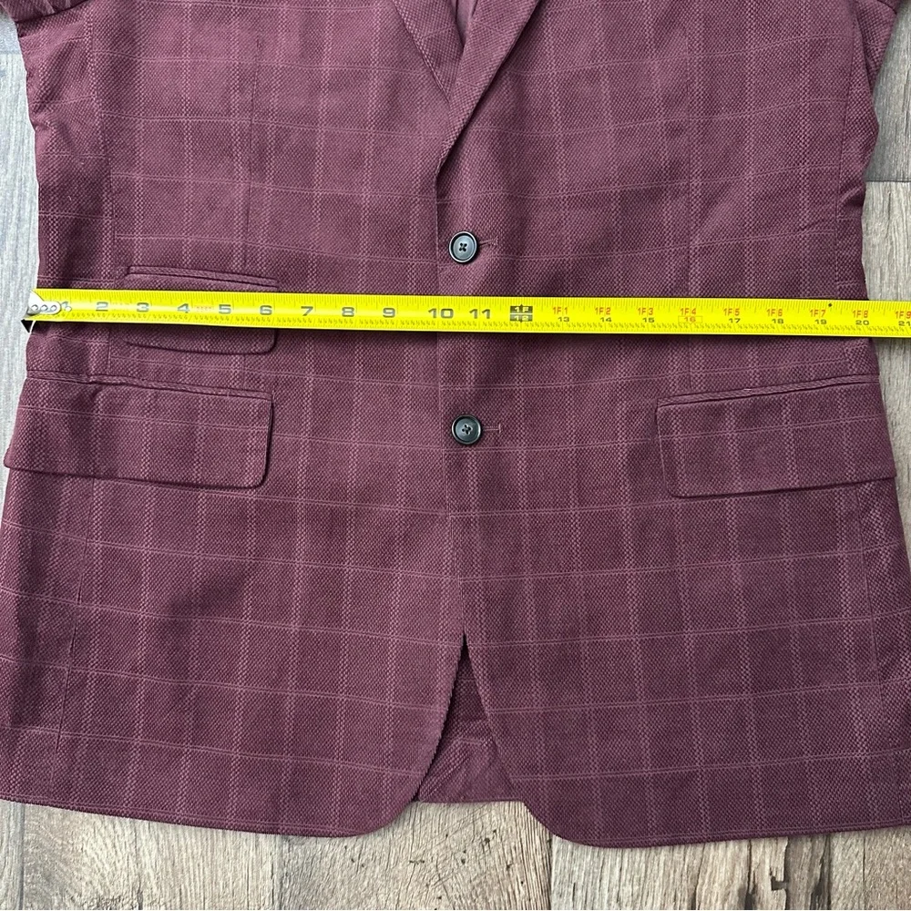 Stafford Sport Coat Classic Corduroy Sport Coat Blazer Men’s Sz 42 Reg Burgundy
